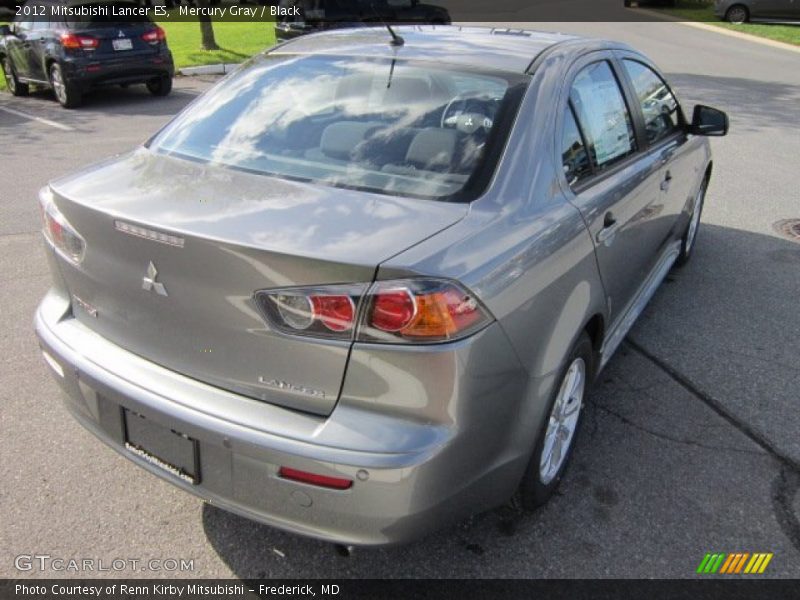 Mercury Gray / Black 2012 Mitsubishi Lancer ES