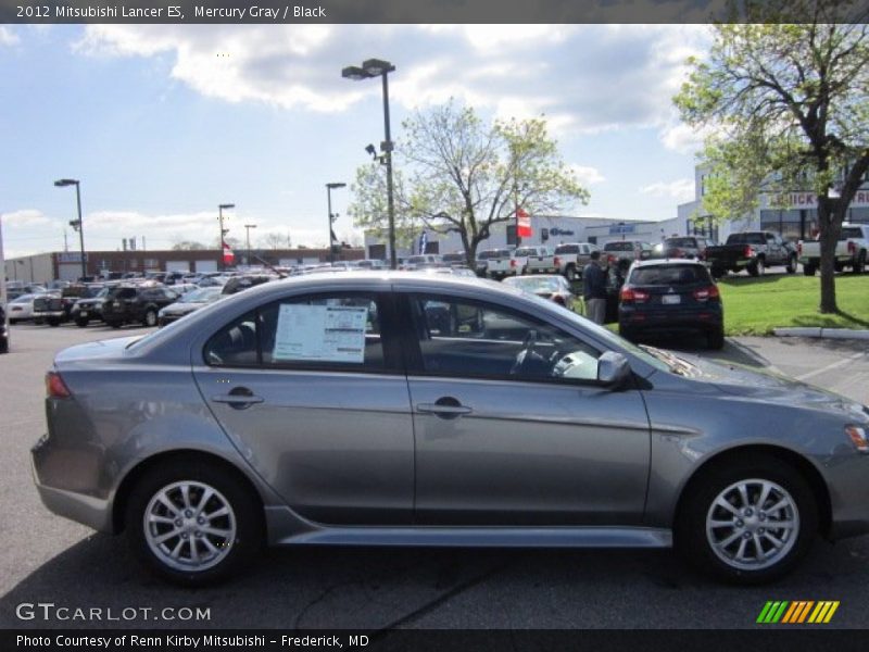 Mercury Gray / Black 2012 Mitsubishi Lancer ES