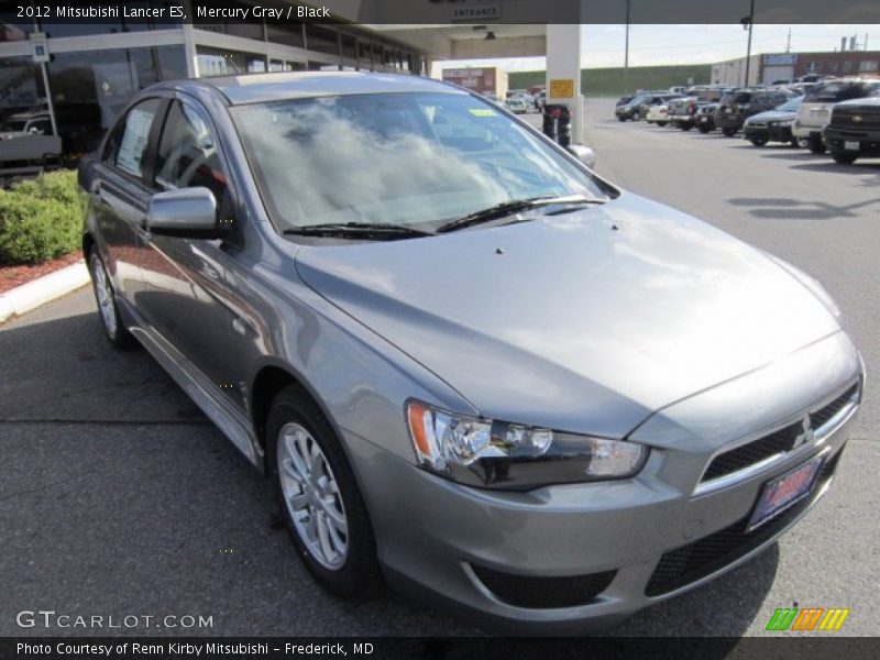 Mercury Gray / Black 2012 Mitsubishi Lancer ES