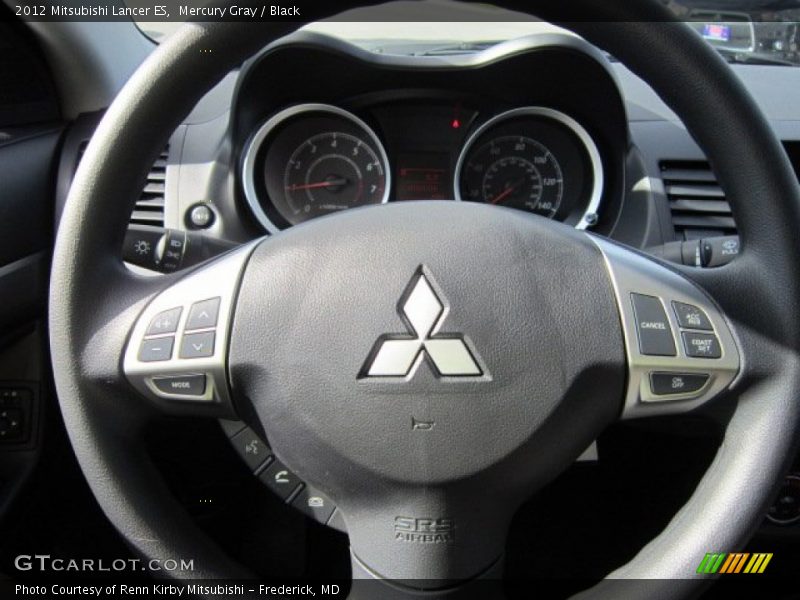 Mercury Gray / Black 2012 Mitsubishi Lancer ES