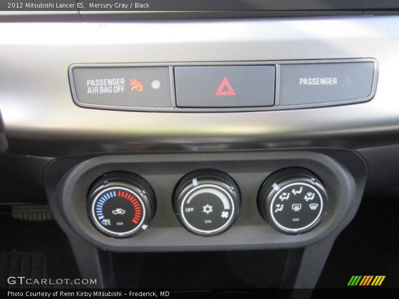 Mercury Gray / Black 2012 Mitsubishi Lancer ES