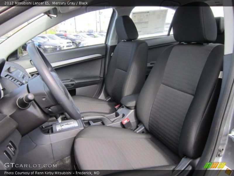 Mercury Gray / Black 2012 Mitsubishi Lancer ES