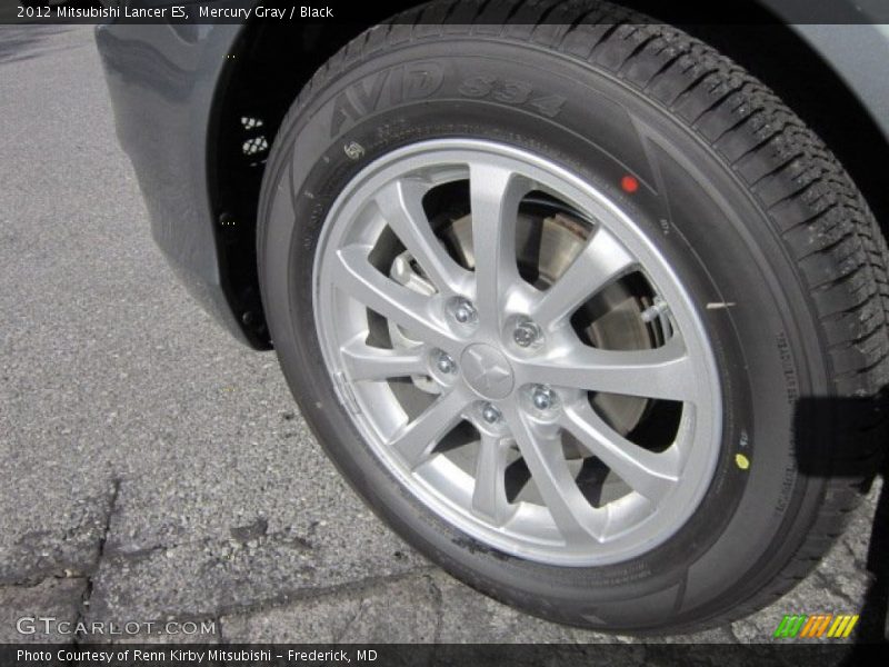 Mercury Gray / Black 2012 Mitsubishi Lancer ES