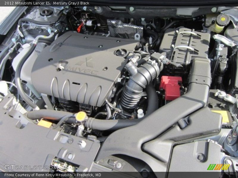 Mercury Gray / Black 2012 Mitsubishi Lancer ES