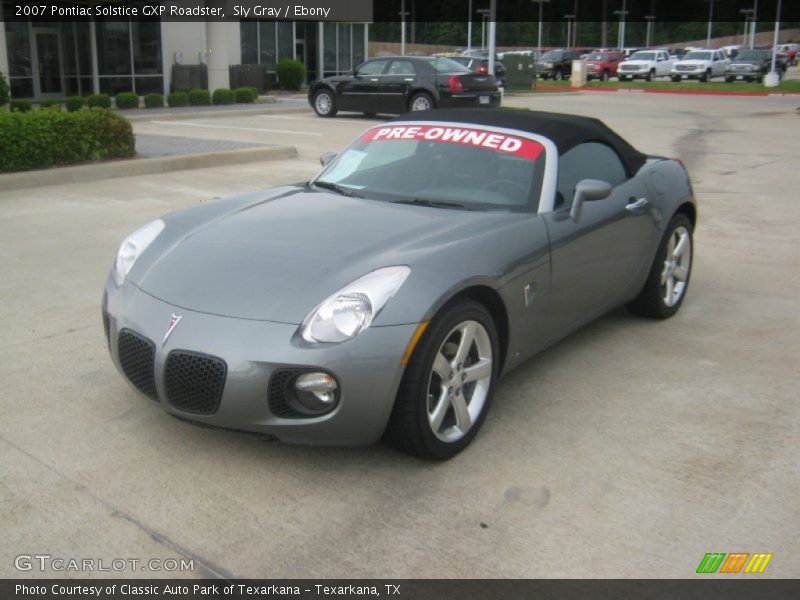 Sly Gray / Ebony 2007 Pontiac Solstice GXP Roadster