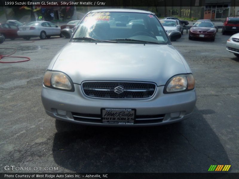 Silky Silver Metallic / Gray 1999 Suzuki Esteem GL Sedan