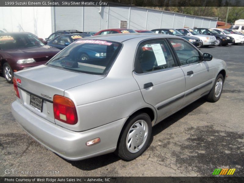 Silky Silver Metallic / Gray 1999 Suzuki Esteem GL Sedan