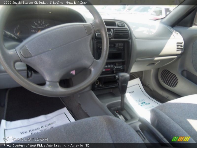 Silky Silver Metallic / Gray 1999 Suzuki Esteem GL Sedan