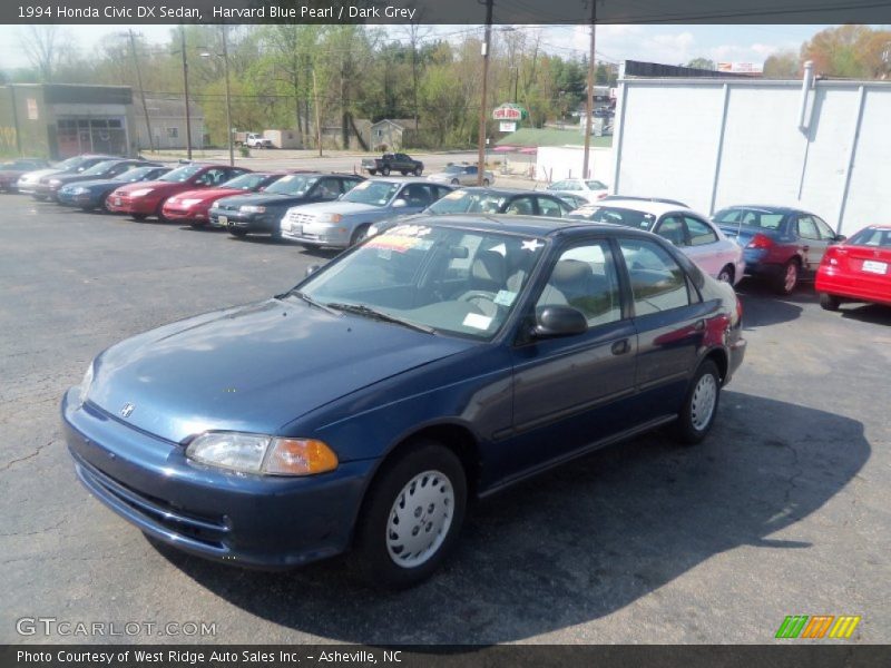 Harvard Blue Pearl / Dark Grey 1994 Honda Civic DX Sedan