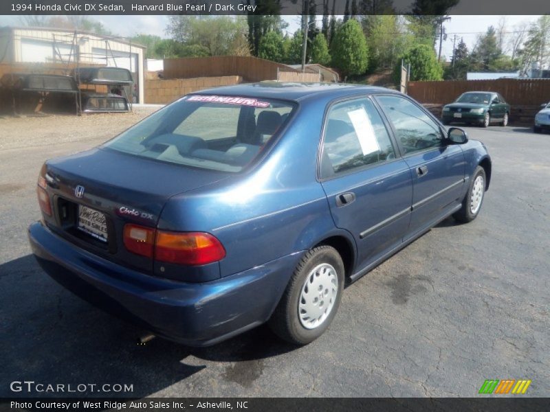 Harvard Blue Pearl / Dark Grey 1994 Honda Civic DX Sedan