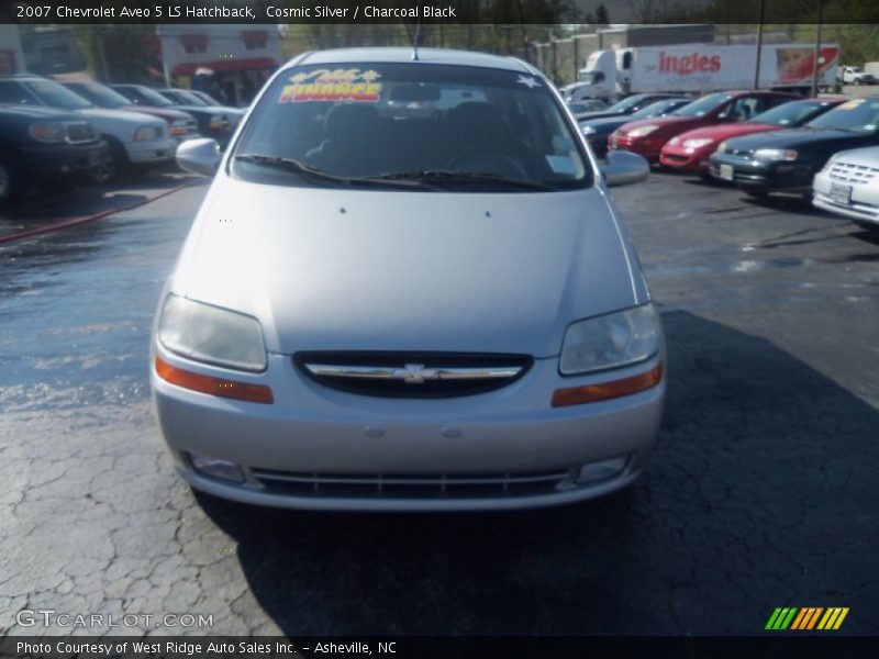 Cosmic Silver / Charcoal Black 2007 Chevrolet Aveo 5 LS Hatchback