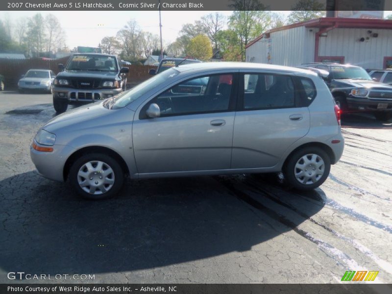 Cosmic Silver / Charcoal Black 2007 Chevrolet Aveo 5 LS Hatchback