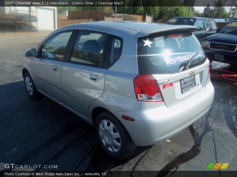 Cosmic Silver / Charcoal Black 2007 Chevrolet Aveo 5 LS Hatchback