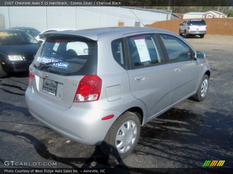 Cosmic Silver / Charcoal Black 2007 Chevrolet Aveo 5 LS Hatchback