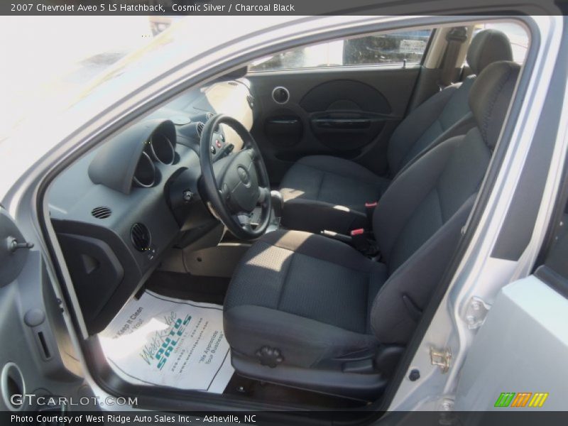 Cosmic Silver / Charcoal Black 2007 Chevrolet Aveo 5 LS Hatchback