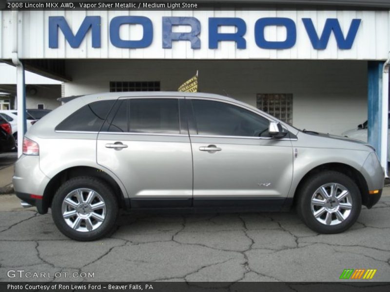 Vapor Silver Metallic / Medium Light Stone 2008 Lincoln MKX AWD