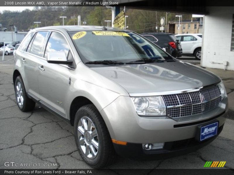 Vapor Silver Metallic / Medium Light Stone 2008 Lincoln MKX AWD