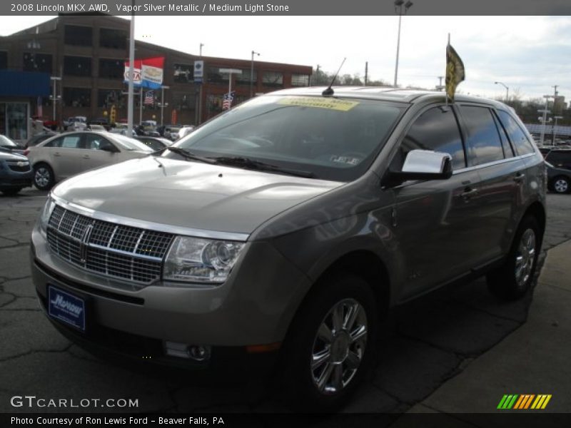 Vapor Silver Metallic / Medium Light Stone 2008 Lincoln MKX AWD
