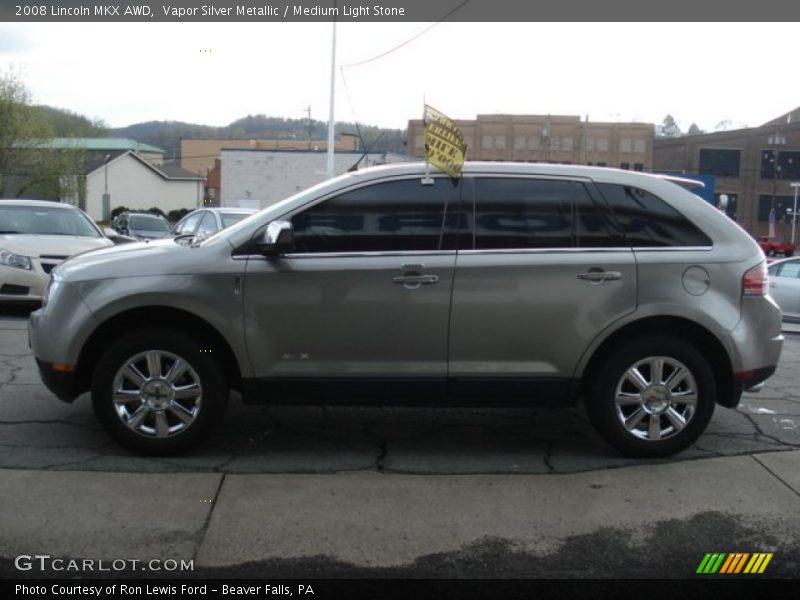 Vapor Silver Metallic / Medium Light Stone 2008 Lincoln MKX AWD