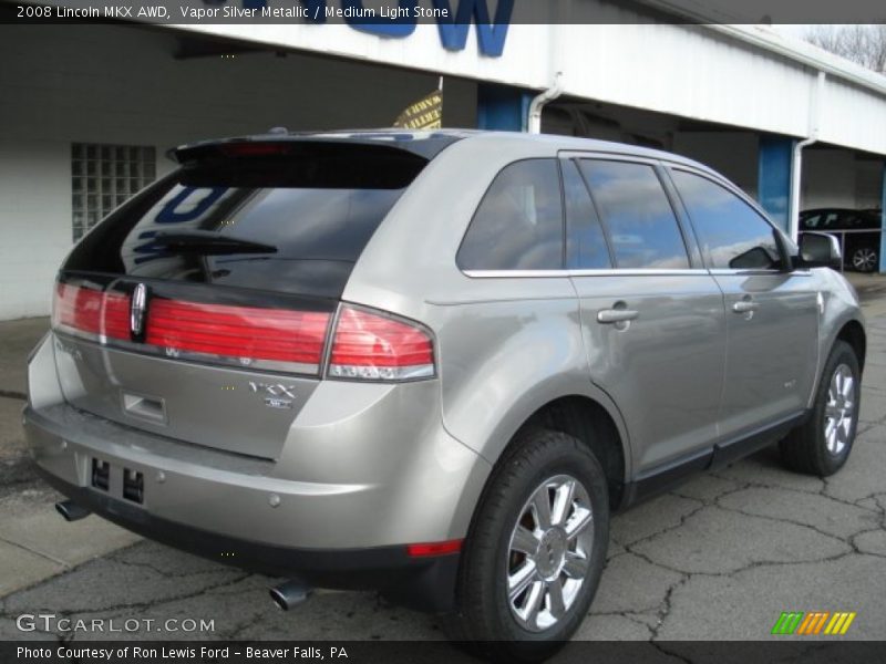 Vapor Silver Metallic / Medium Light Stone 2008 Lincoln MKX AWD