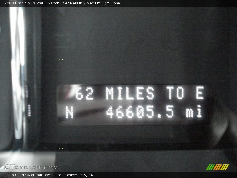 Vapor Silver Metallic / Medium Light Stone 2008 Lincoln MKX AWD