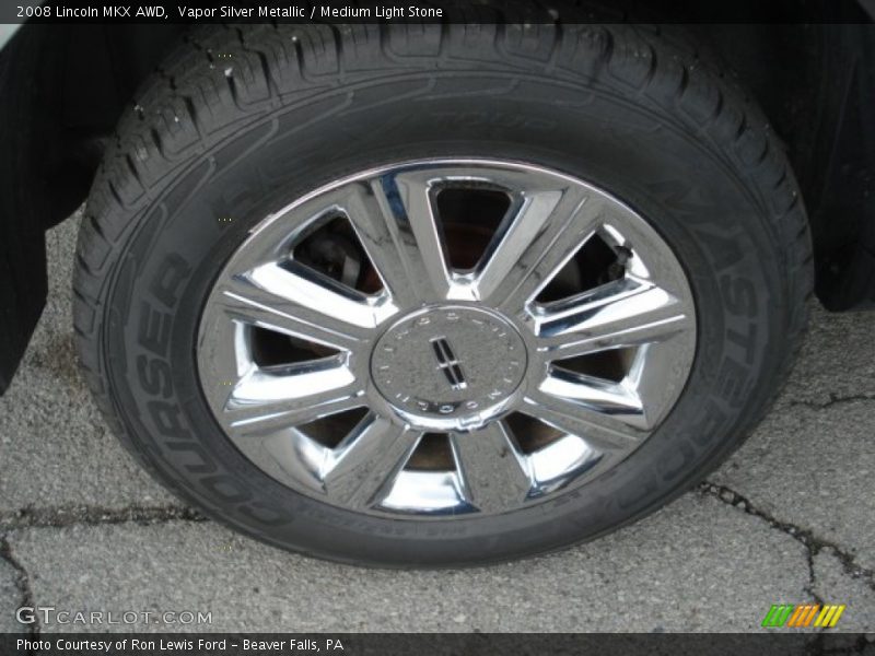 Vapor Silver Metallic / Medium Light Stone 2008 Lincoln MKX AWD