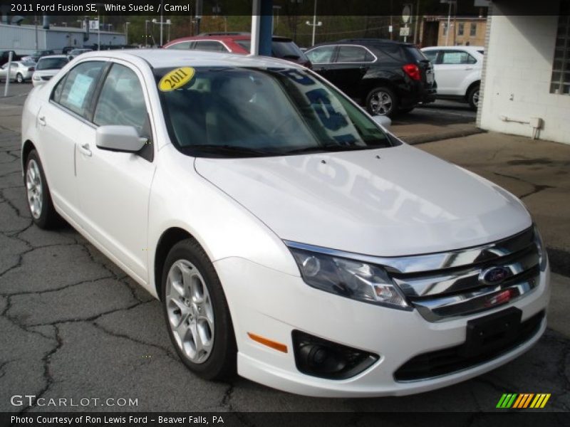 White Suede / Camel 2011 Ford Fusion SE
