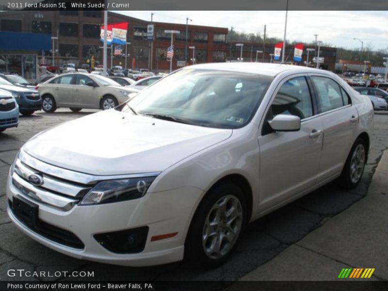 White Suede / Camel 2011 Ford Fusion SE