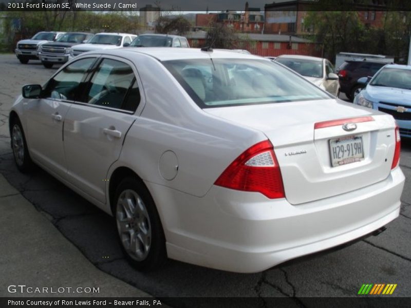 White Suede / Camel 2011 Ford Fusion SE