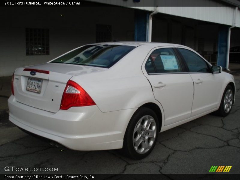 White Suede / Camel 2011 Ford Fusion SE
