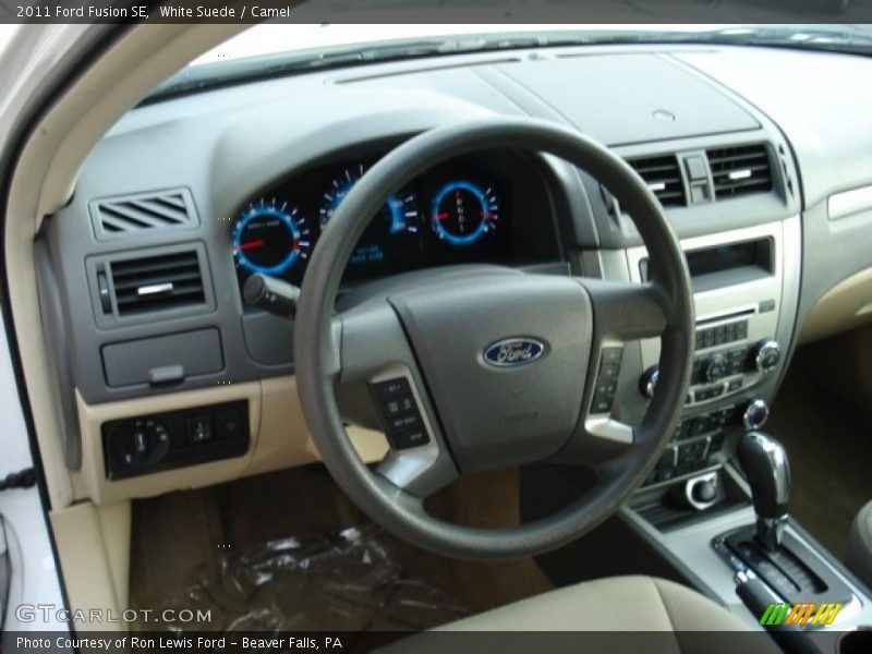 White Suede / Camel 2011 Ford Fusion SE