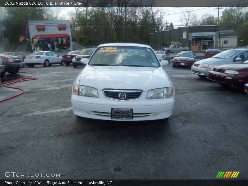 Glacier White / Gray 2002 Mazda 626 LX
