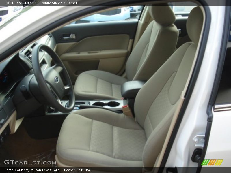 White Suede / Camel 2011 Ford Fusion SE