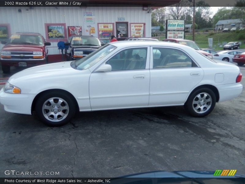 Glacier White / Gray 2002 Mazda 626 LX