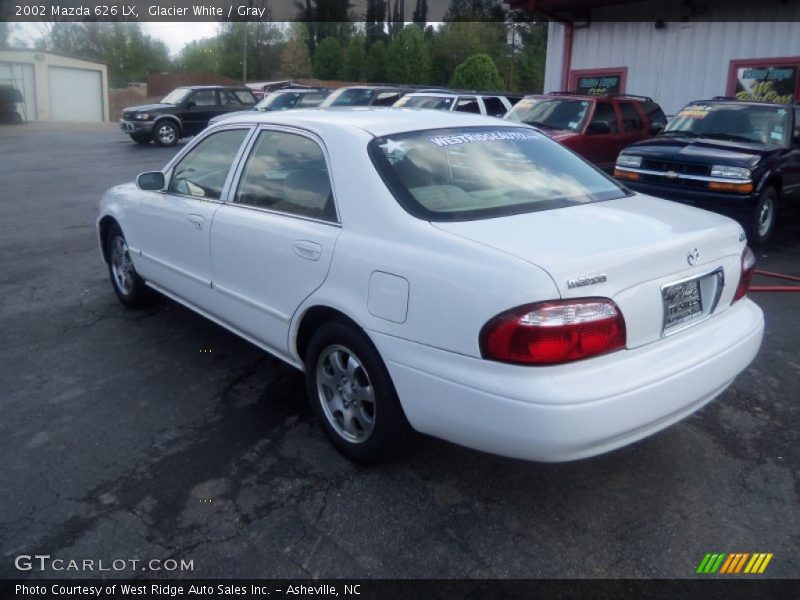 Glacier White / Gray 2002 Mazda 626 LX