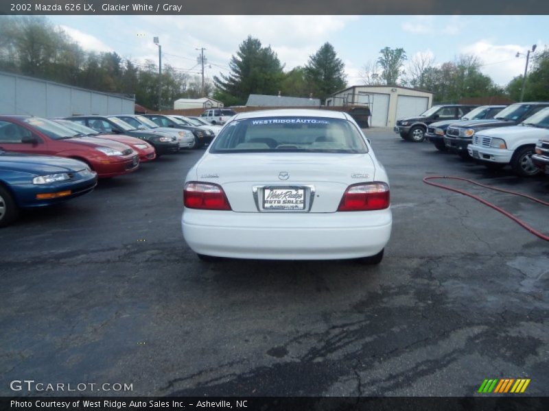 Glacier White / Gray 2002 Mazda 626 LX