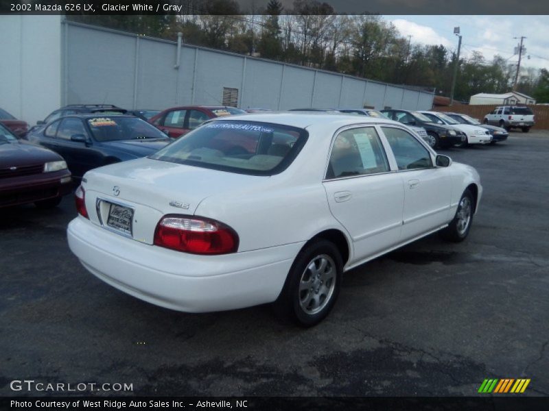Glacier White / Gray 2002 Mazda 626 LX