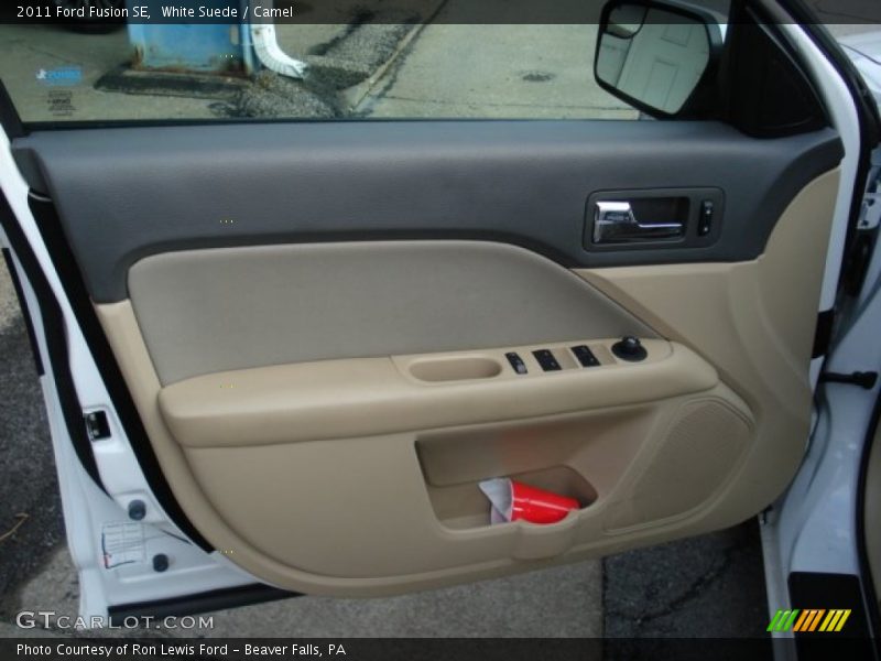 White Suede / Camel 2011 Ford Fusion SE