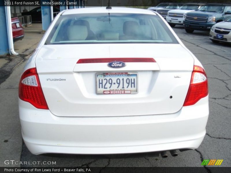 White Suede / Camel 2011 Ford Fusion SE