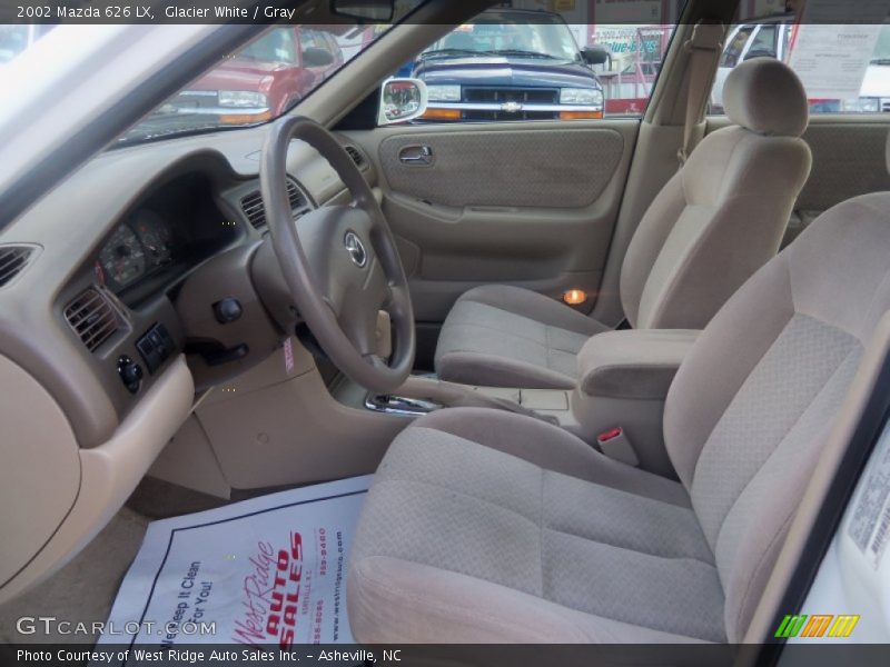 Glacier White / Gray 2002 Mazda 626 LX