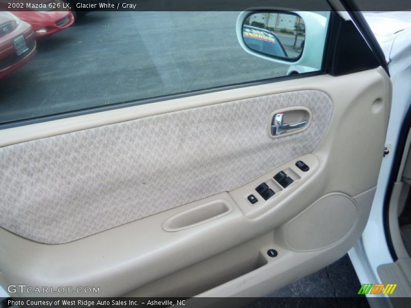 Glacier White / Gray 2002 Mazda 626 LX