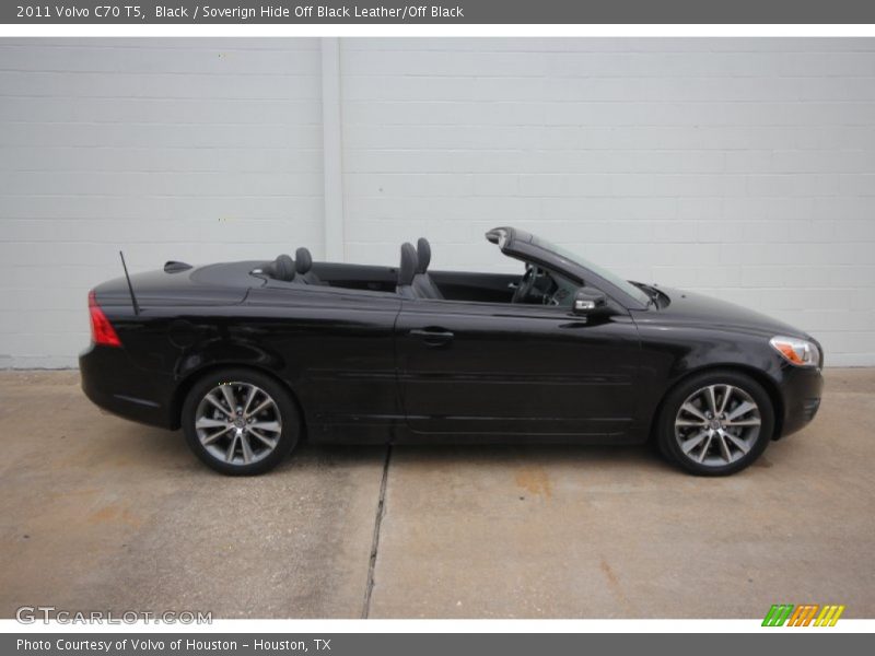 Black / Soverign Hide Off Black Leather/Off Black 2011 Volvo C70 T5