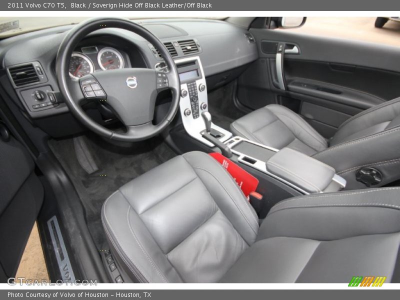 Black / Soverign Hide Off Black Leather/Off Black 2011 Volvo C70 T5