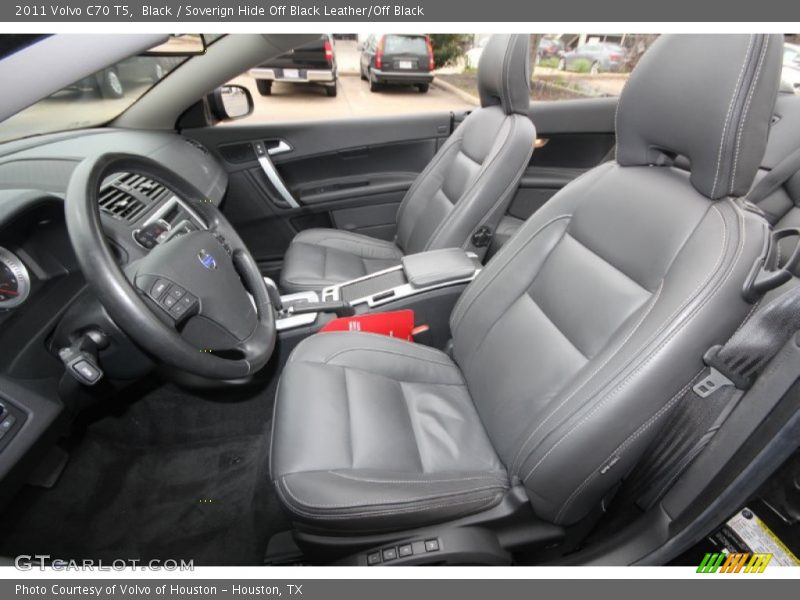Black / Soverign Hide Off Black Leather/Off Black 2011 Volvo C70 T5