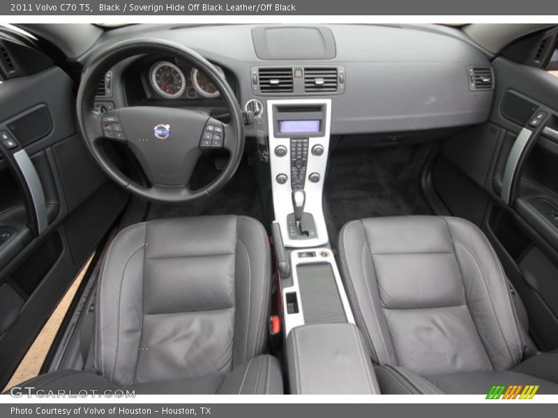 Black / Soverign Hide Off Black Leather/Off Black 2011 Volvo C70 T5