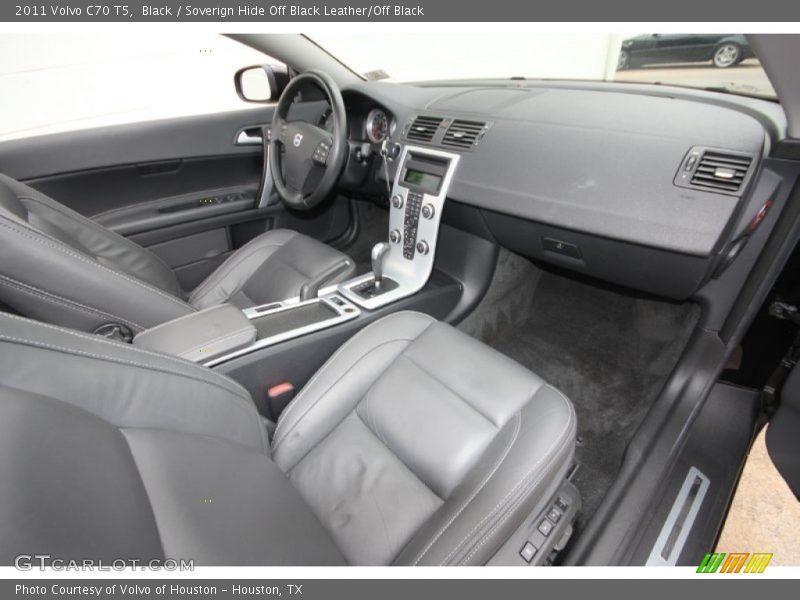 Black / Soverign Hide Off Black Leather/Off Black 2011 Volvo C70 T5