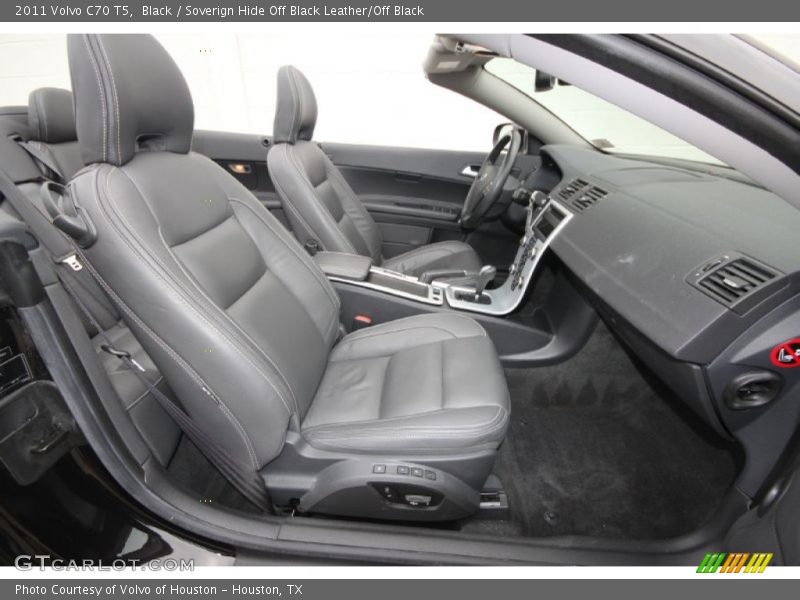 Black / Soverign Hide Off Black Leather/Off Black 2011 Volvo C70 T5