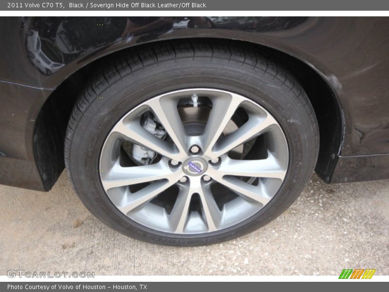 Black / Soverign Hide Off Black Leather/Off Black 2011 Volvo C70 T5