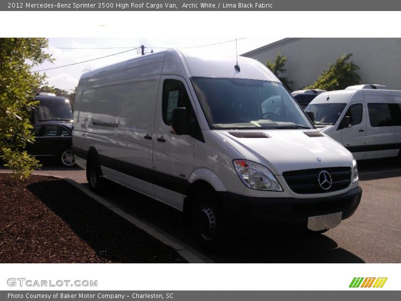 Arctic White / Lima Black Fabric 2012 Mercedes-Benz Sprinter 3500 High Roof Cargo Van