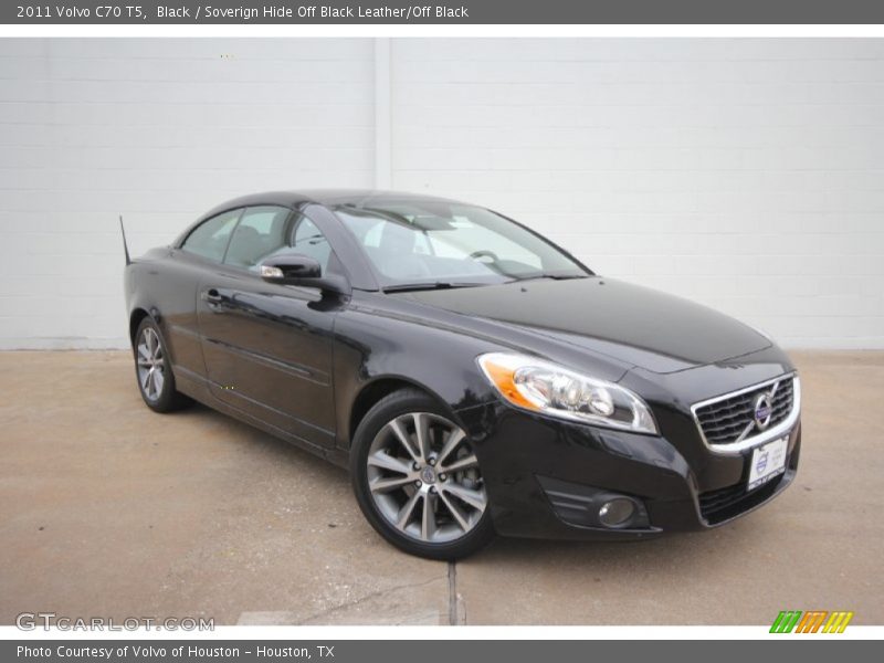 Black / Soverign Hide Off Black Leather/Off Black 2011 Volvo C70 T5